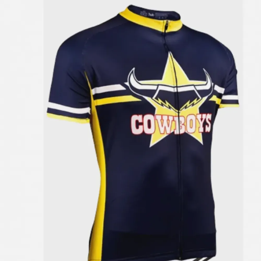 NRL NQ North Queensland Cowboys Short Sleeve Cycling Jerseys
