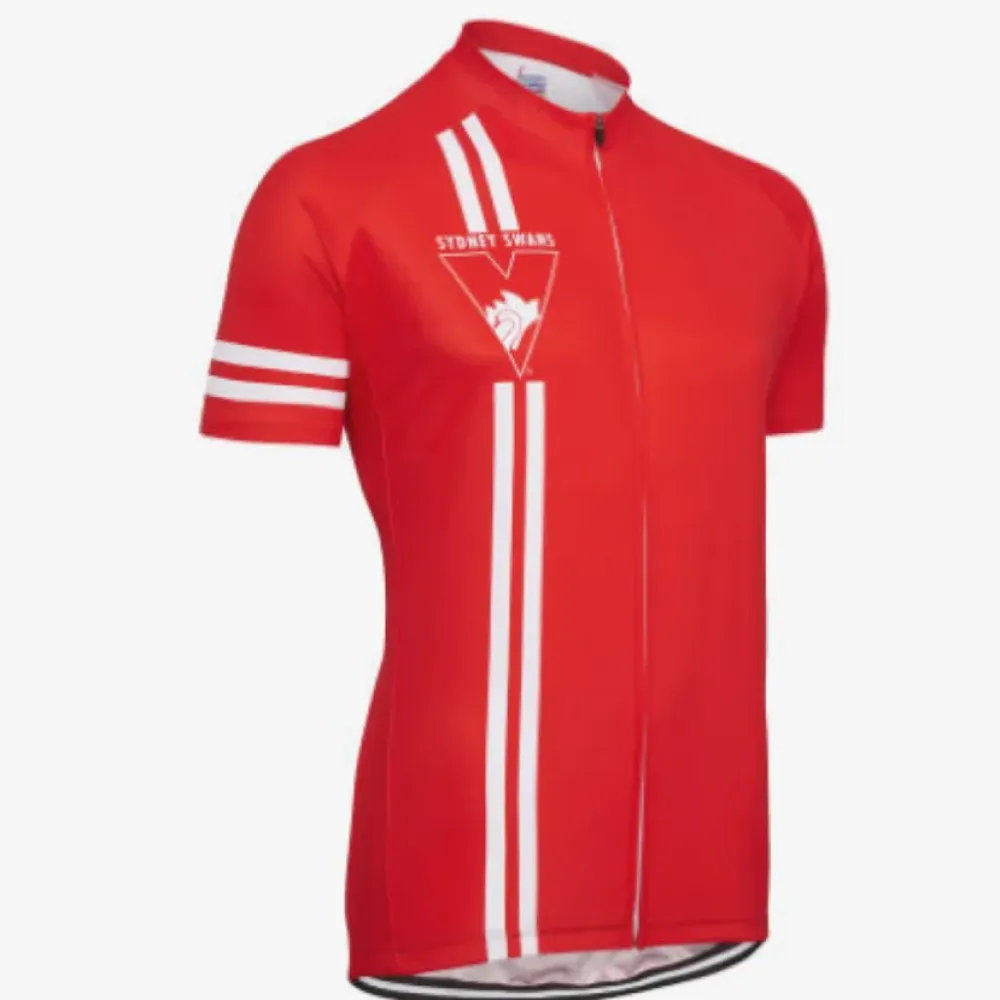 AFL Sydney Swans Mountain and road bike Short Sleeve Cycling Jerseys