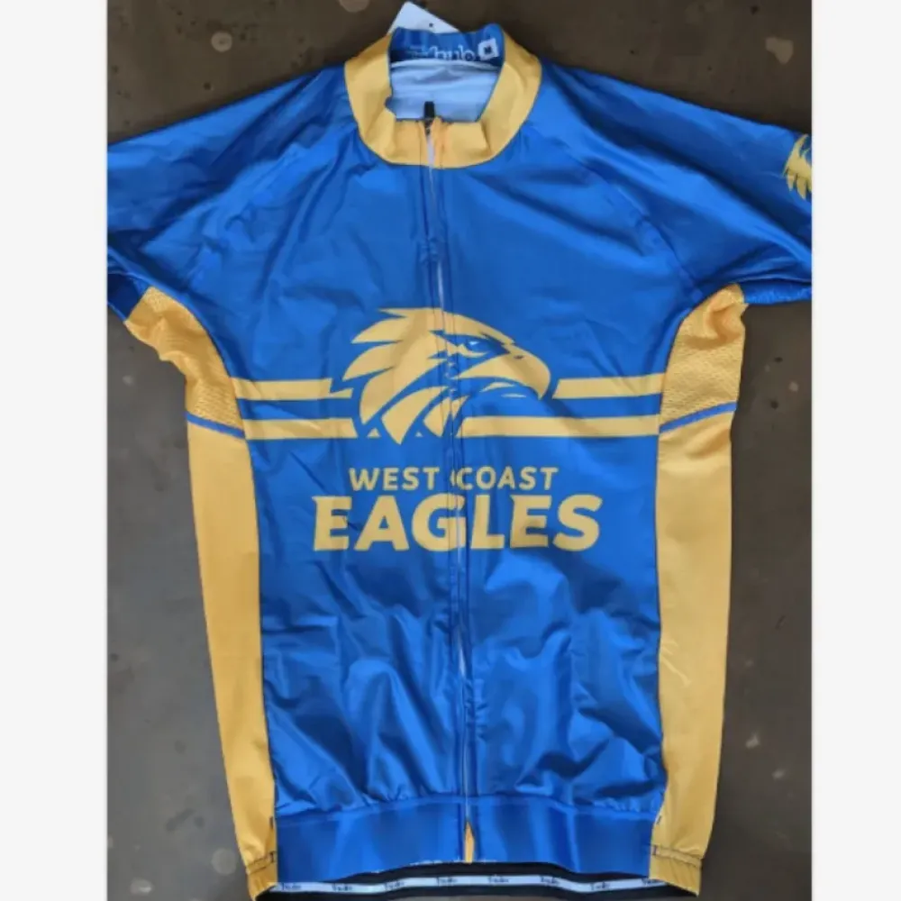 AFL West Coast Eagles Bike Clothing Short Sleeve Cycling Jerseys