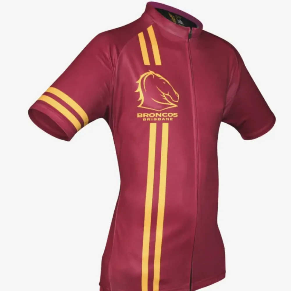 NRL Broncos Short Sleeve Cycling Jerseys
