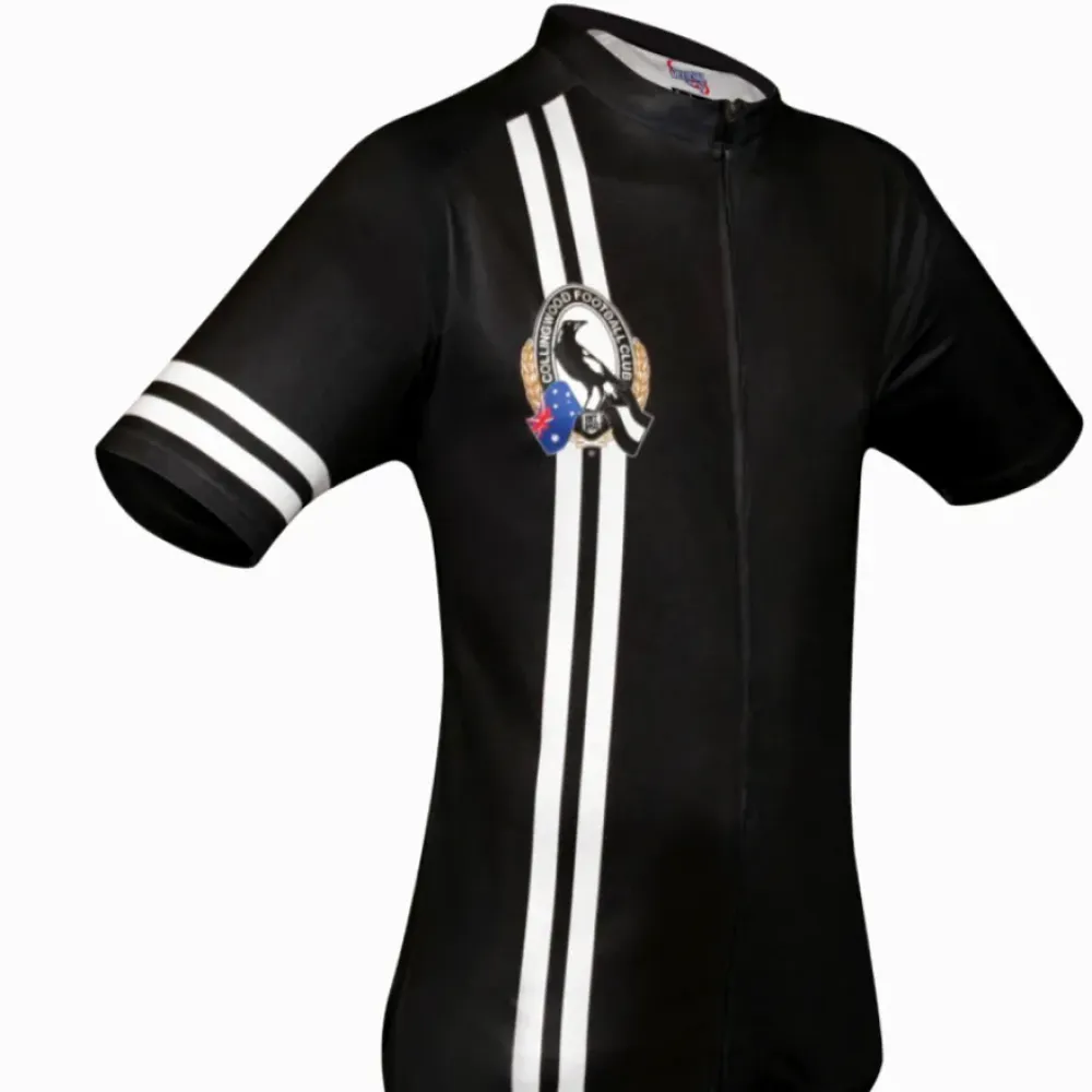 AFL Collingwood Magpies Mountain and road bike Short Sleeve Cycling Jerseys