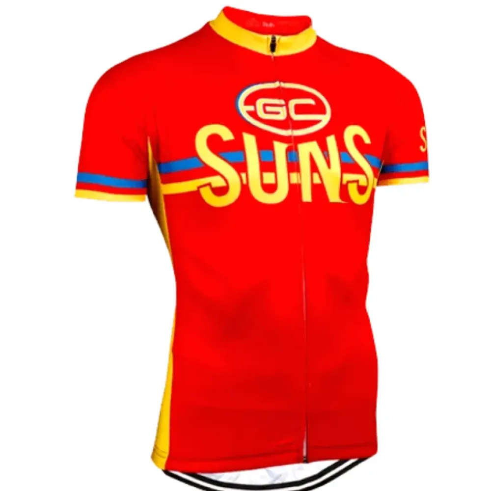 AFL Gold Coast Suns Short Sleeve Cycling Jerseys