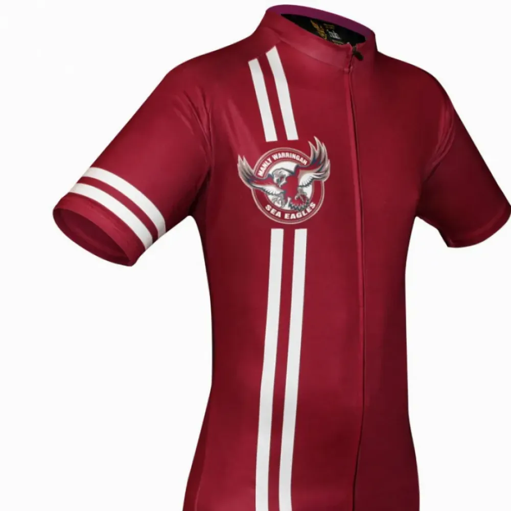 NRL Manly-Warringah Sea Eagles Short Sleeve Cycling Jerseys