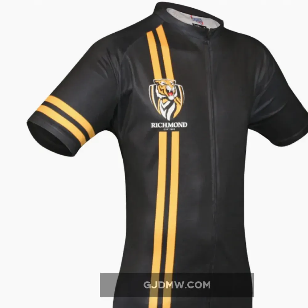 AFL Richmond Tigers Short Sleeve Cycling Jerseys