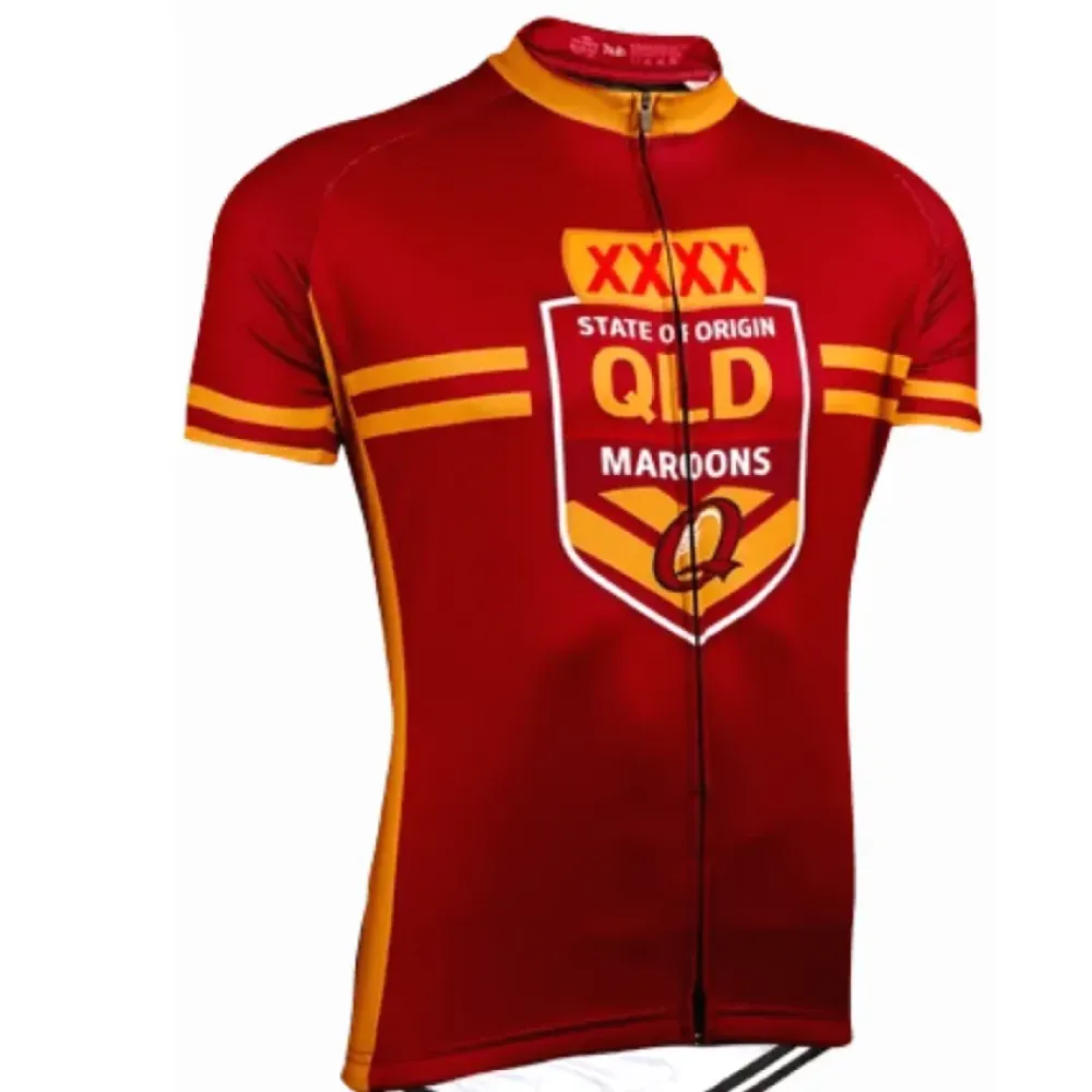 NRL Queensland Maroons Short Sleeve Cycling Jerseys