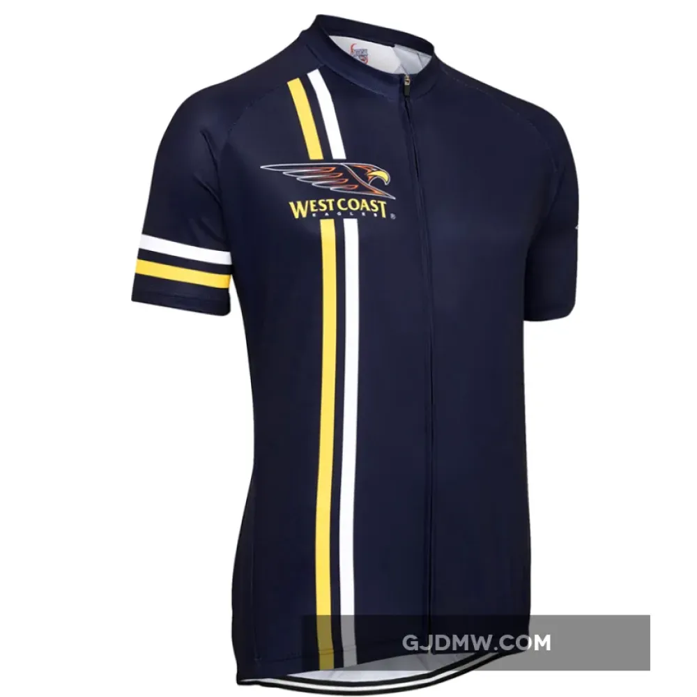 AFL West Coast Eagles Mountain and road bike Short Sleeve Cycling Jerseys