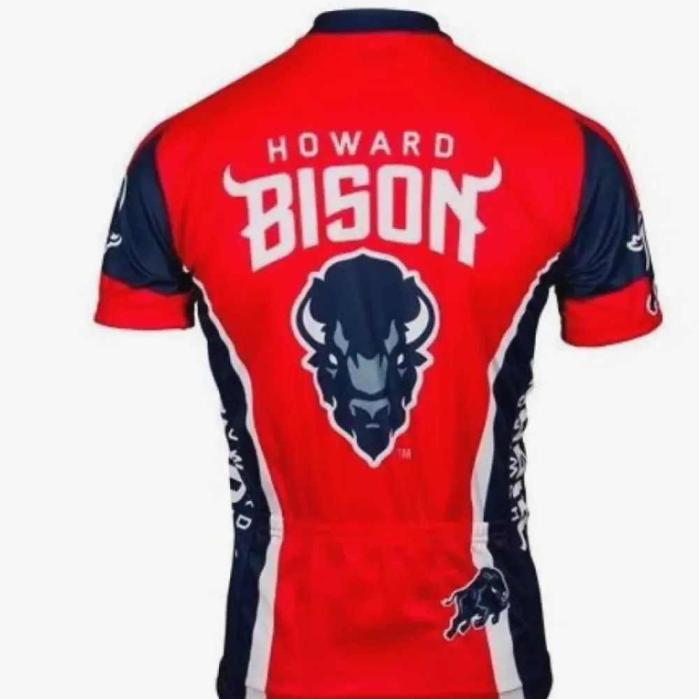 NCAA HU Howard Bison Short Sleeve Cycling Jerseys