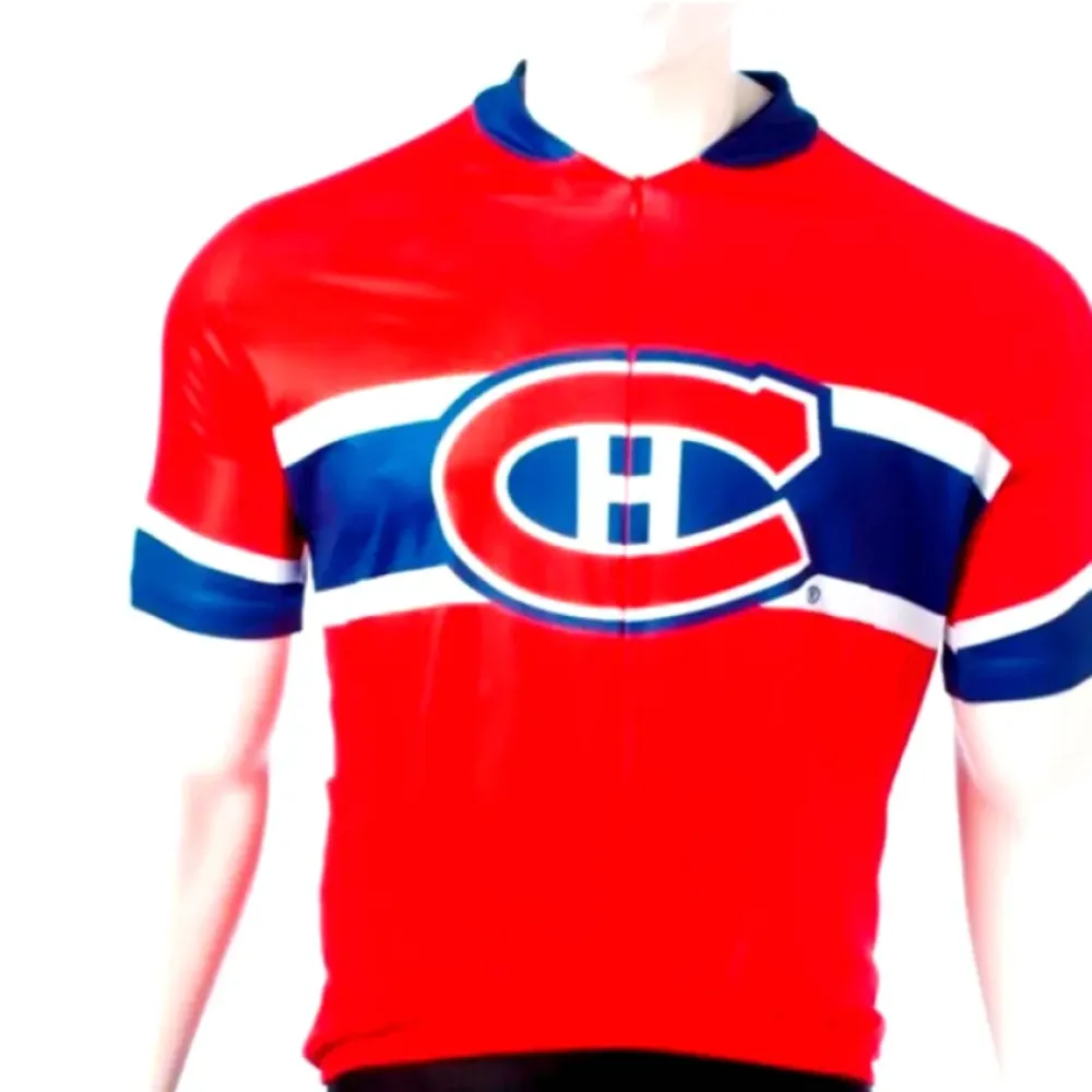NHL Montreal Canadians Cycling Jerseys Bib Shorts Arm Warmers