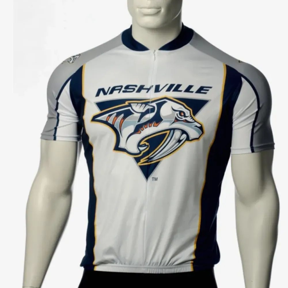 NHL Nashville Predators Cycling Jerseys Bib Shorts Arm Warmers
